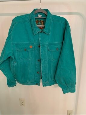 Bugle Boy Teal Jean Jacket